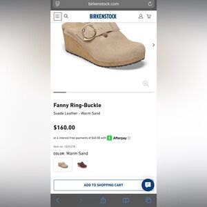 Birkenstock papillio funny ring-buckle ( warm sand)